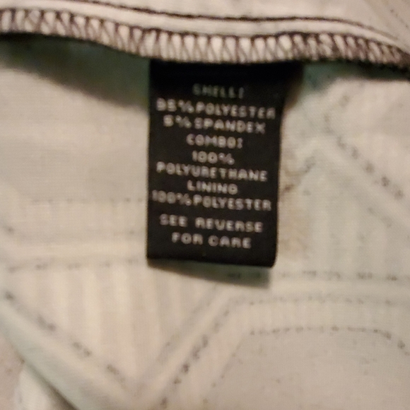 MSK Geometric  Pattern Dress w/ Faux Leather Trin - Picture 4 of 5